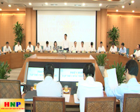 Tập thể UBND TP Hà Nội xem xét, quyết định một số nội dung trình kỳ họp giữa năm 2019 của HĐND TP